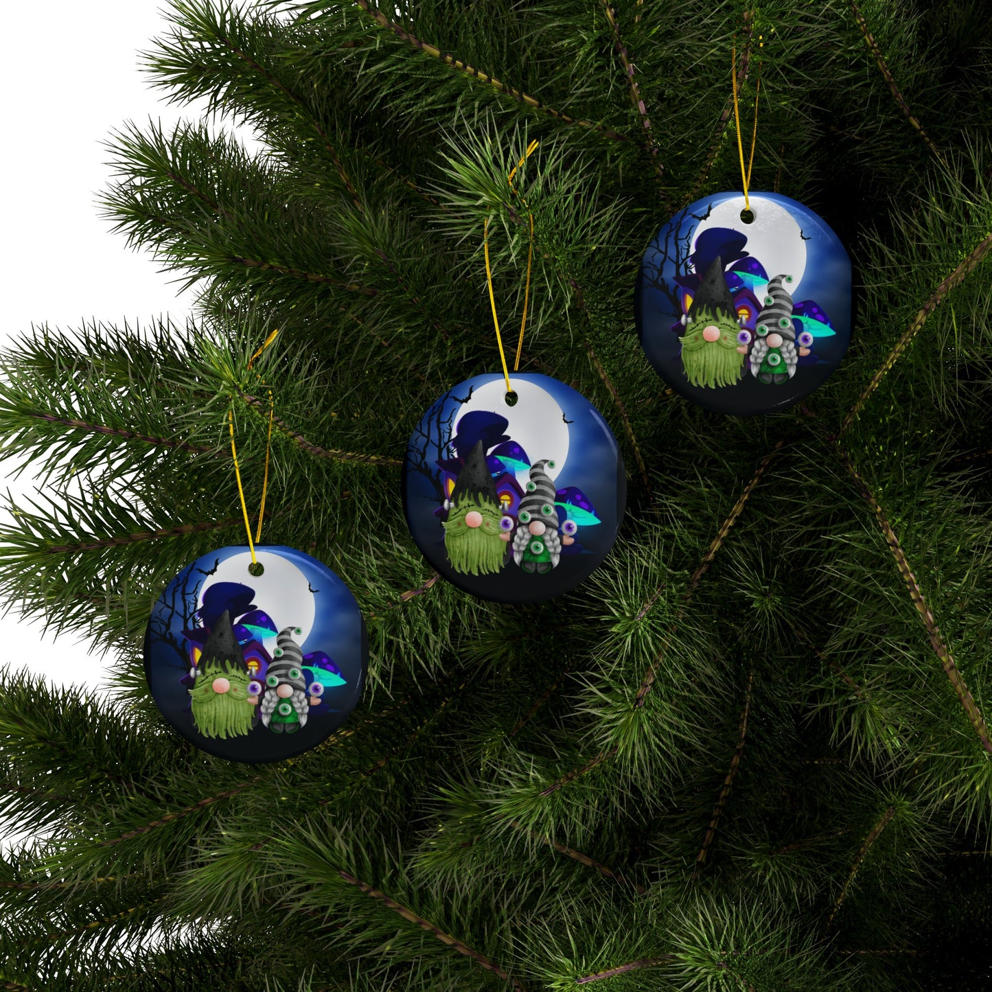 Gnome-ster Eye | Heirloom Ceramic Ornaments (1pc, 3pcs, 5pcs, 10pcs)