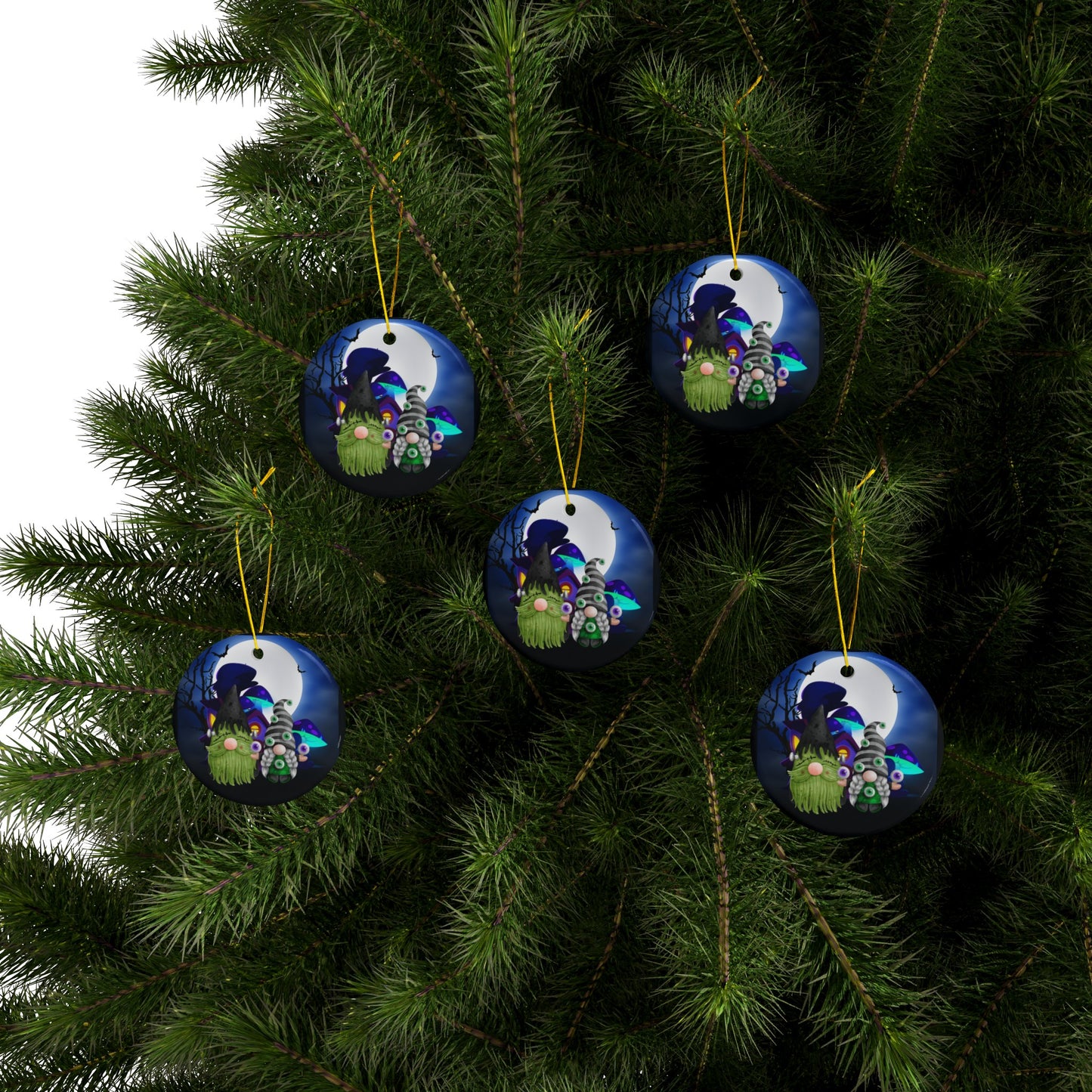 Gnome-ster Eye | Heirloom Ceramic Ornaments (1pc, 3pcs, 5pcs, 10pcs)