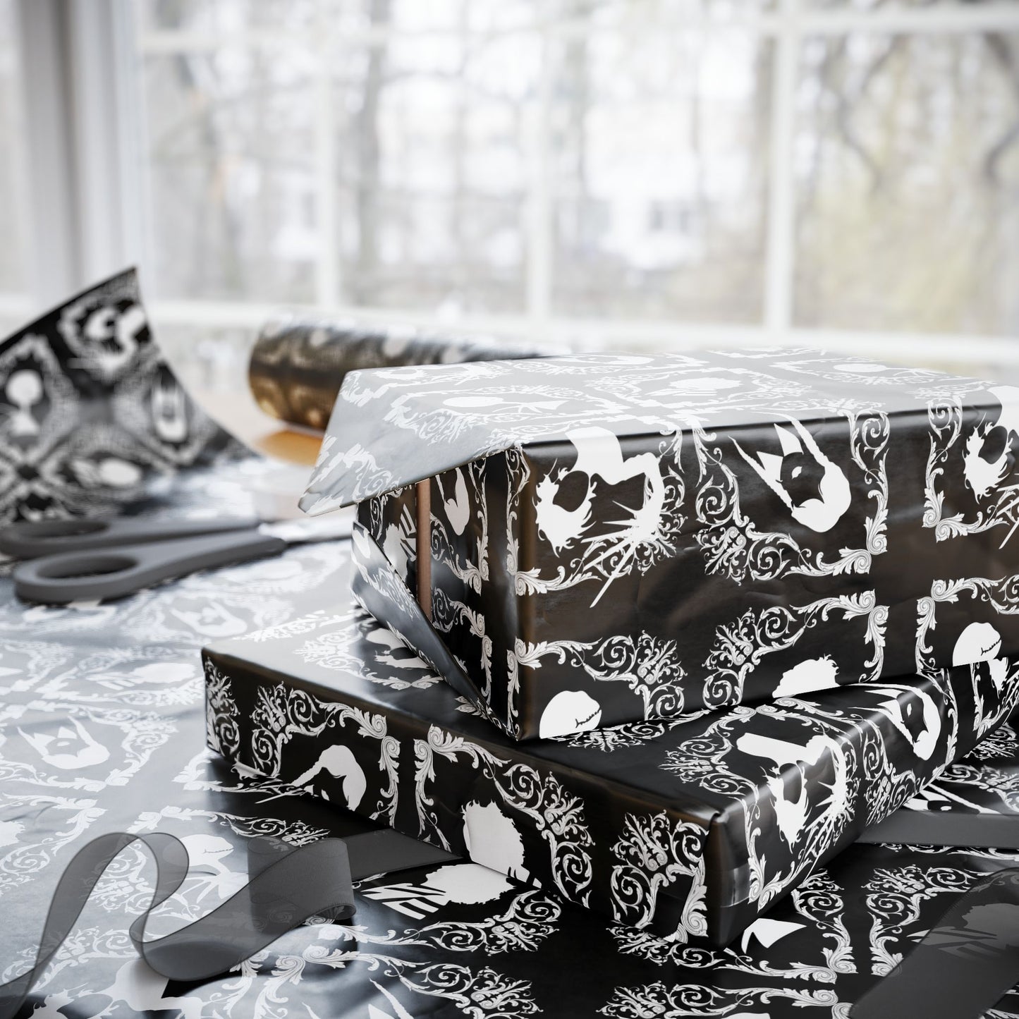 Wrapping Papers | Goth Dreams, Tim Burton Inspired, Gothic Gift Wrap Papers