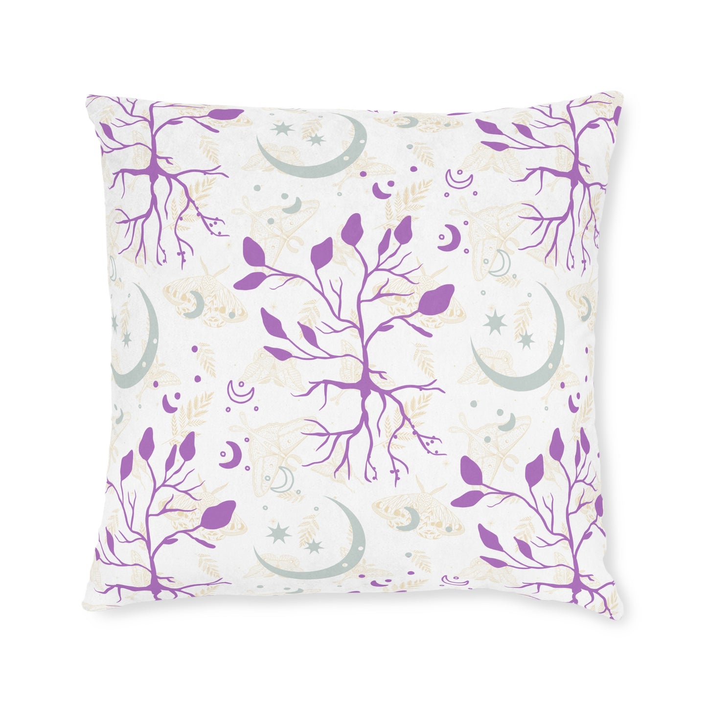 Moon Roots (Mystic Purple) Decorative Pillow | 3 sizes