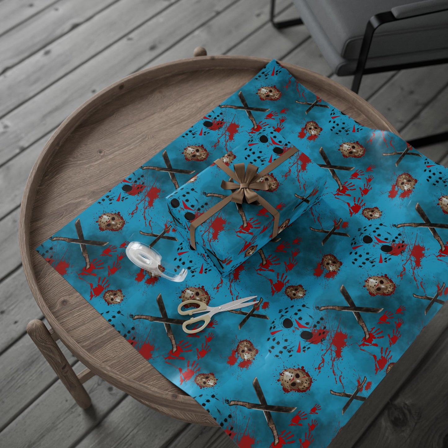 Wrapped in Horror | Crystal Lake | Nightmare Wrapping Paper
