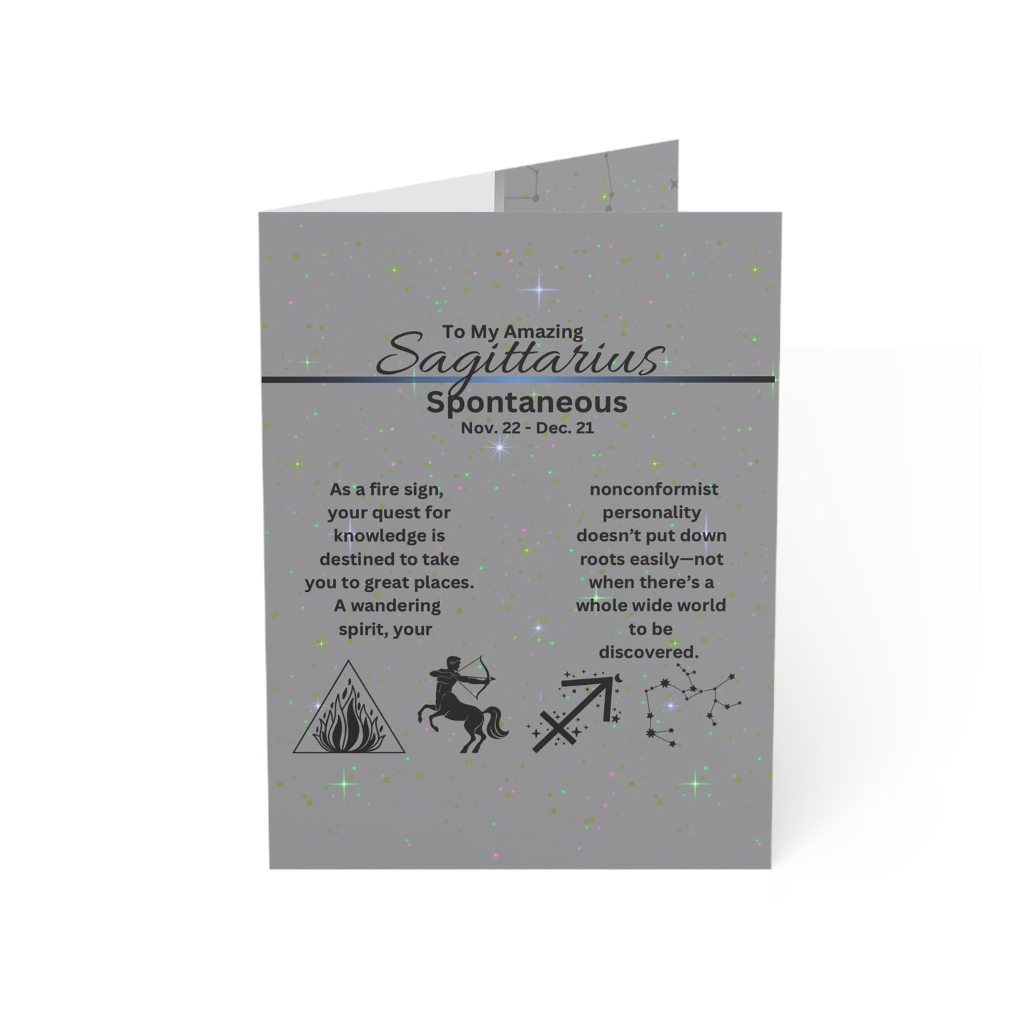 Sagittarius  | Zodiac Greeting Cards |  (1, 10 pcs)