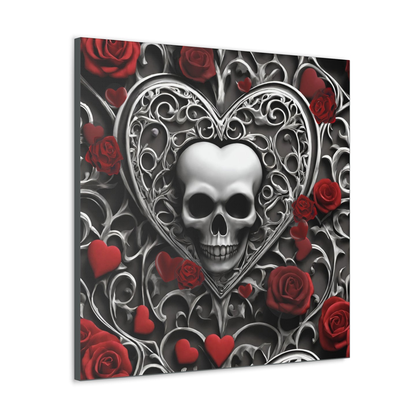 Gothic Hearts Canvas Gallery Wraps