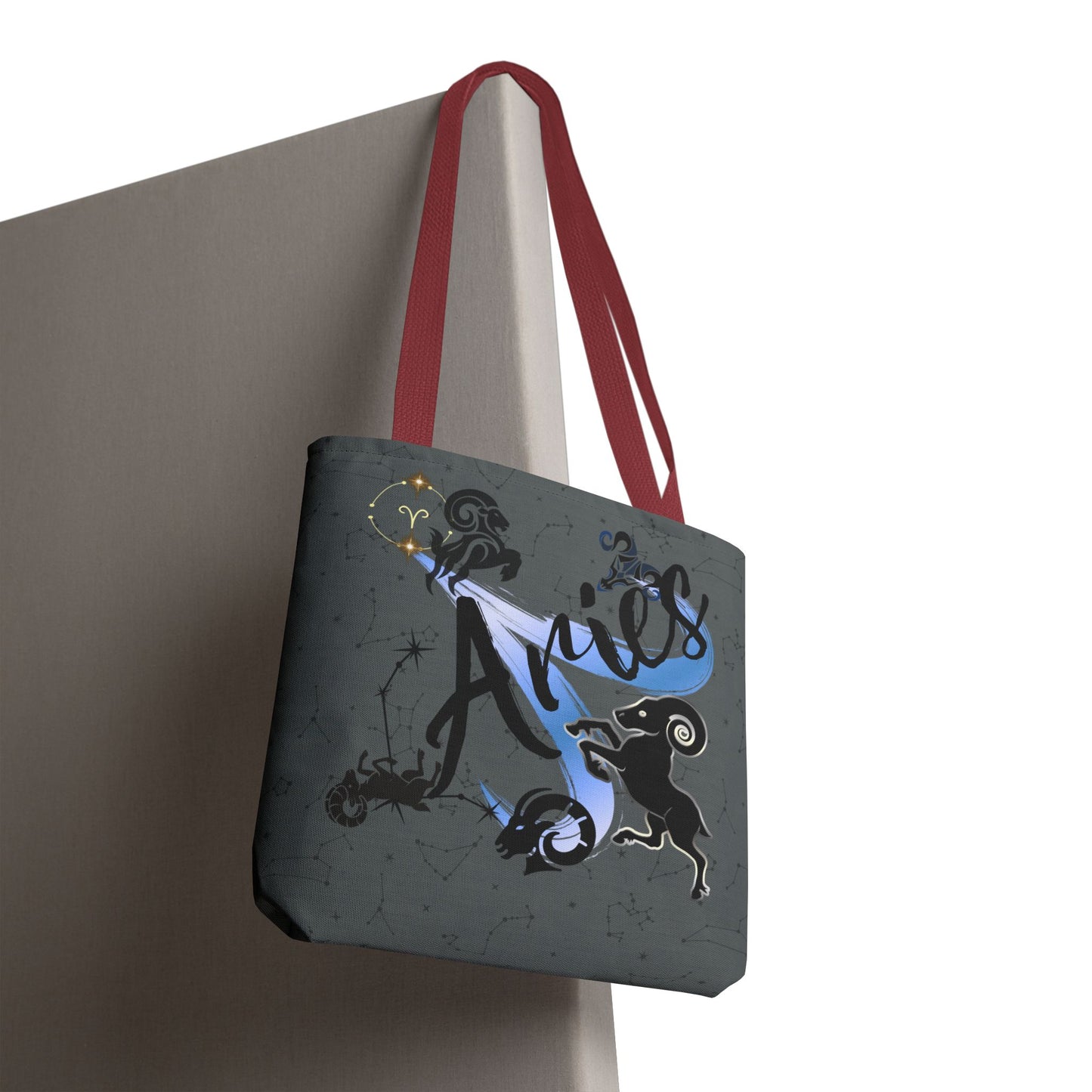 Aries Zodiac Tote Bag — Mystic Astrology Collection