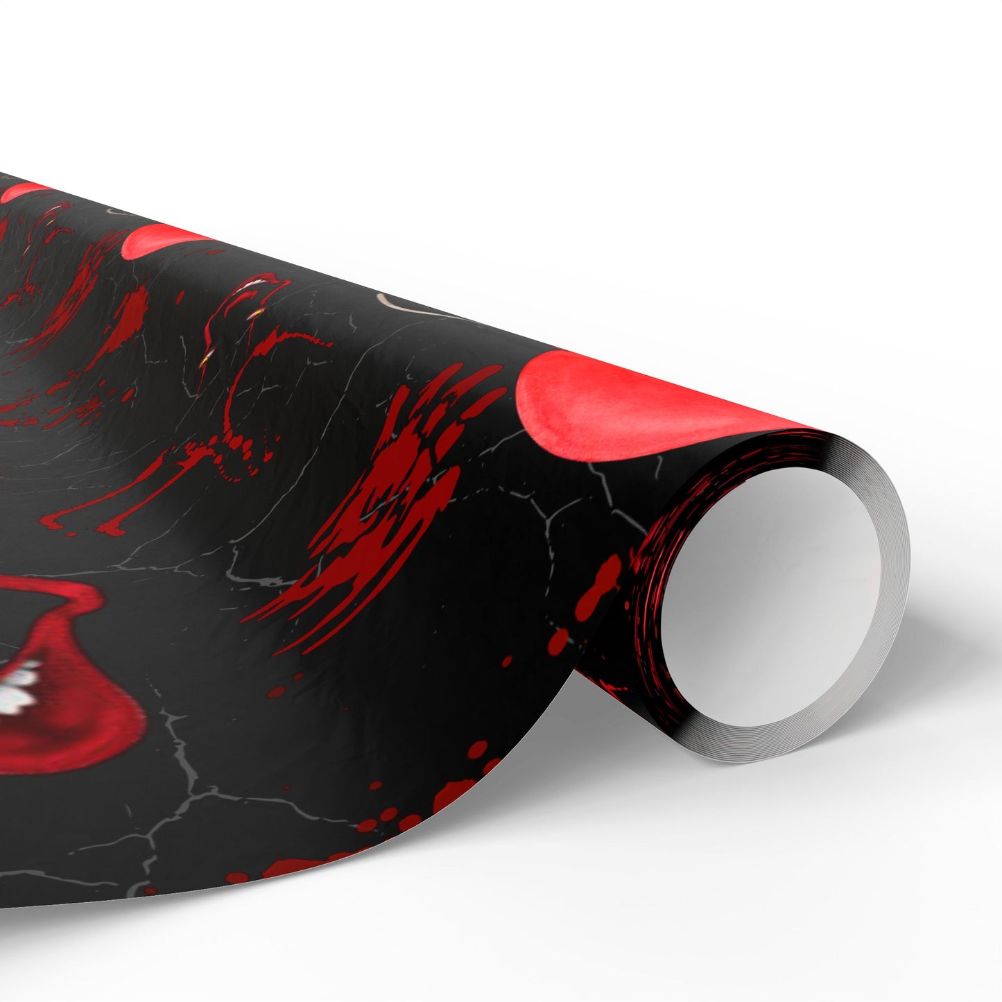 Wrapped in Horror | Red Balloon In Black | Nightmare Wrapping Paper