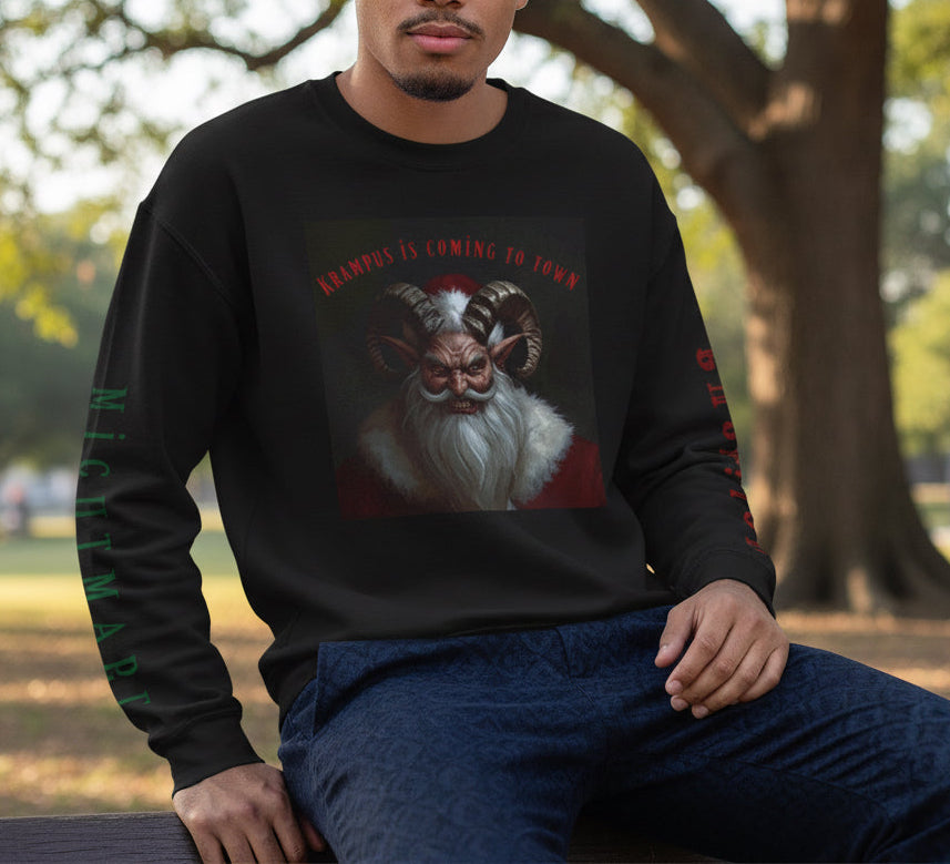 Krampus is Coming | Better H’ve Been Good | Crewneck Sweatshirt - Cozy Ugly Holiday Pullover Sweatshirt