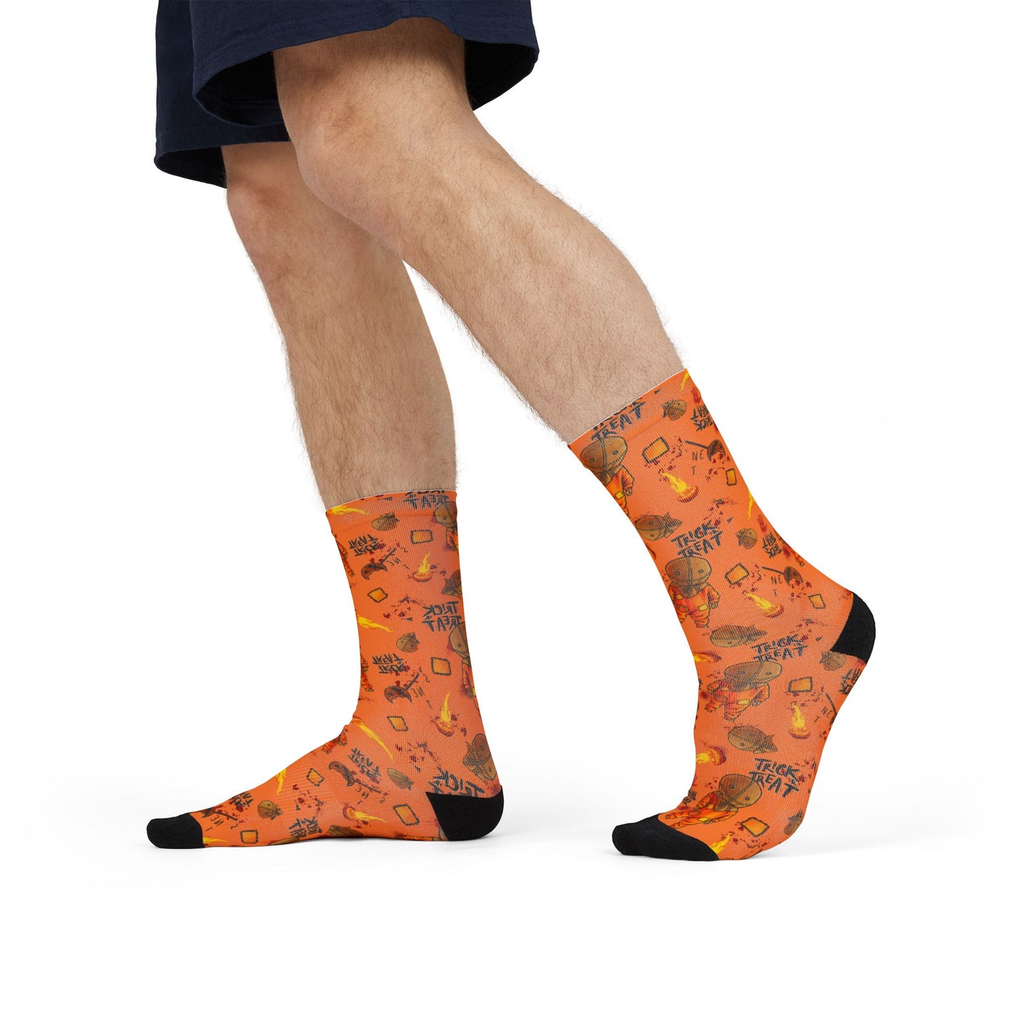 Horror Socks | Pumpkin Treats | Recycled Poly Socks | Cozy and Scary