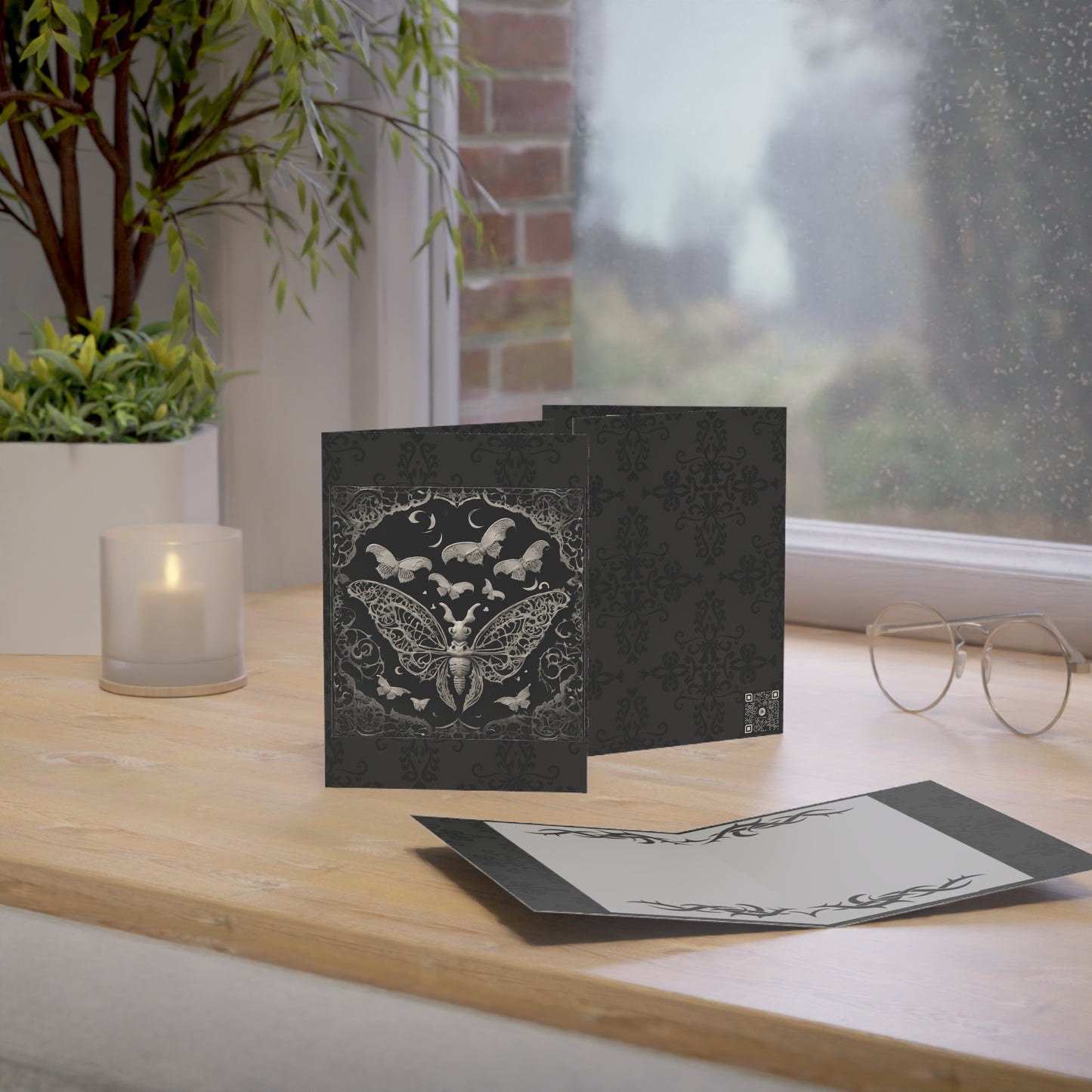 Dream Moths Greeting Card | Thank You, Get Well, Sweet Birthday (Pack Options: 1/10)