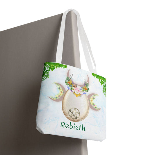 Rebirth Spring Equinox Tote Bag | Nature Altar Design