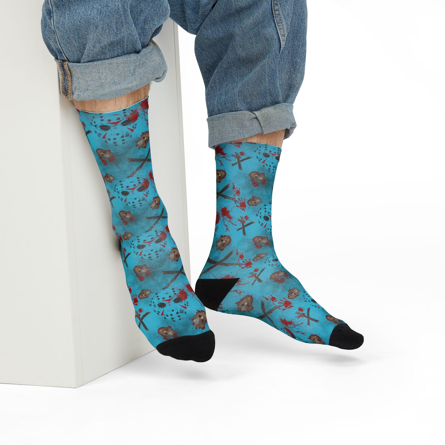 Horror Socks | Crystal Lake | Recycled Poly Socks | Cozy and Scary
