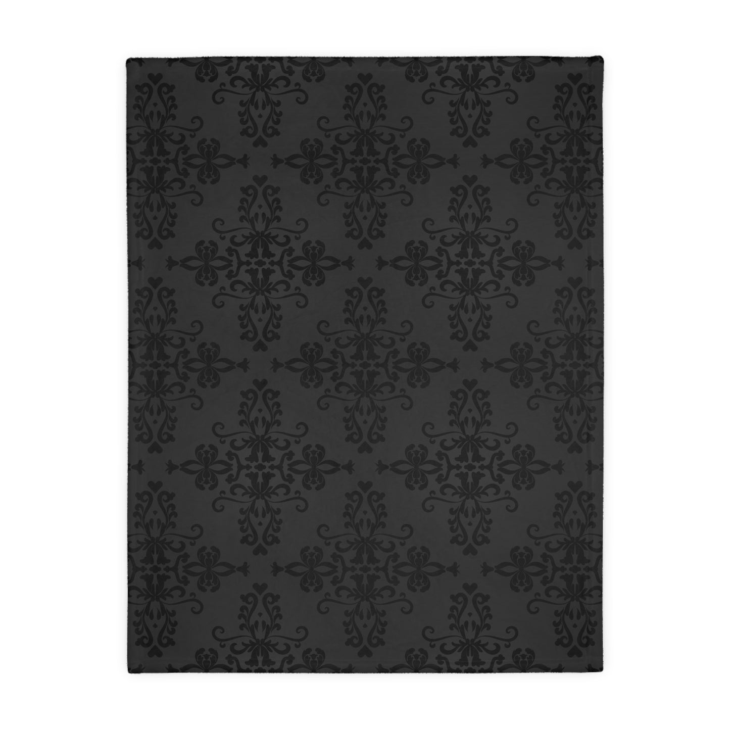 Black Lace | Velveteen Microfiber Blanket (Two Sided)