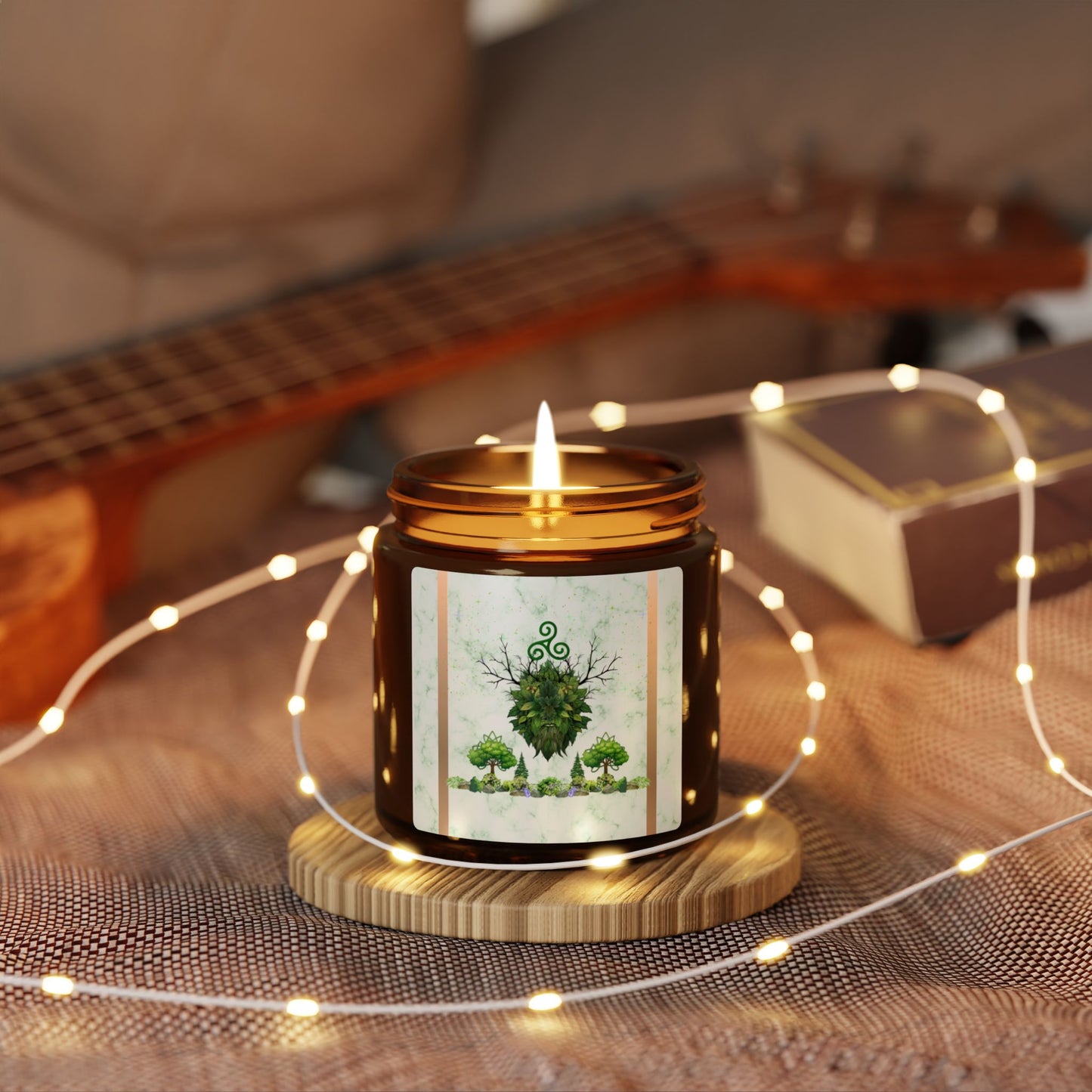 Green Man | Summer Solstice | Scented Soy Candle (Amber Jar)