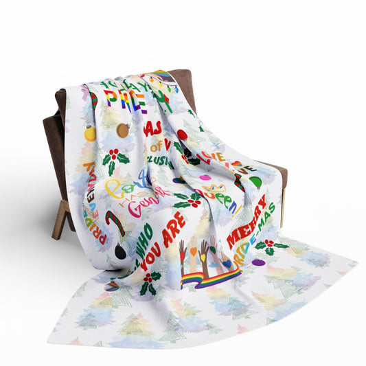 Holiday Pride | Community Pride | Velveteen Microfiber Blanket