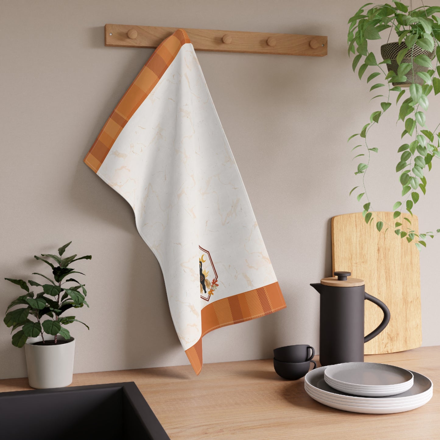 Honoring | Fall Equinox | Autumn Plaid Tea Towel