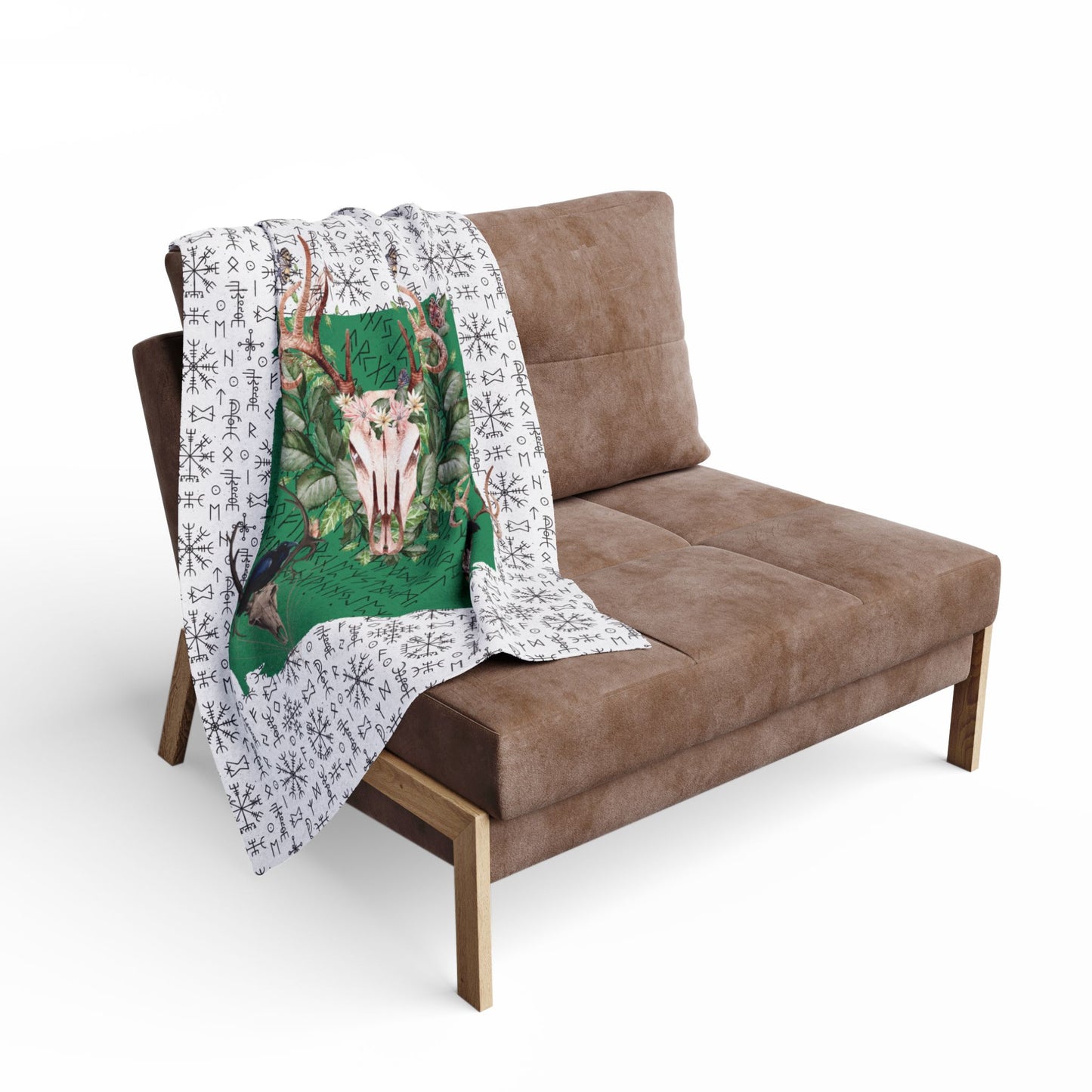 Viking Runes Arctic Fleece Blanket