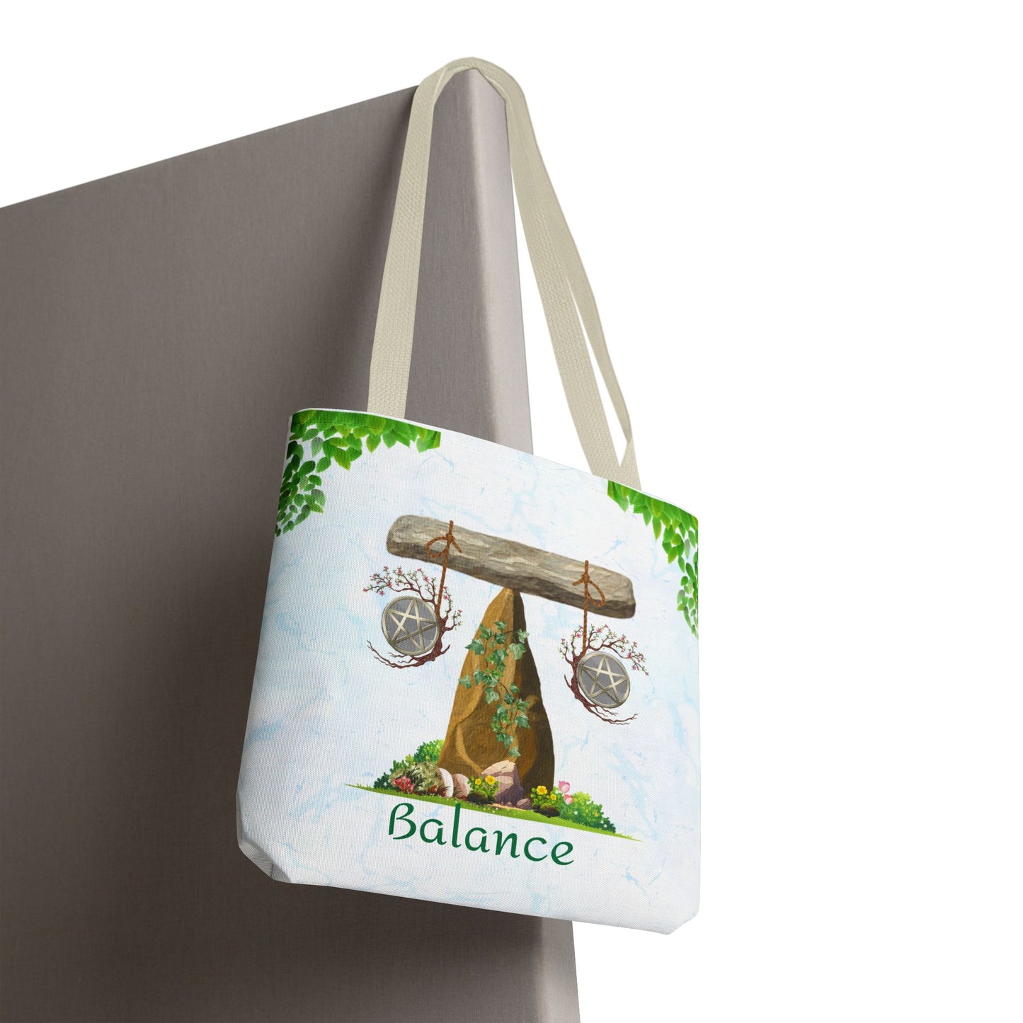 Balance Spring Equinox Tote Bag | Nature Altar Design