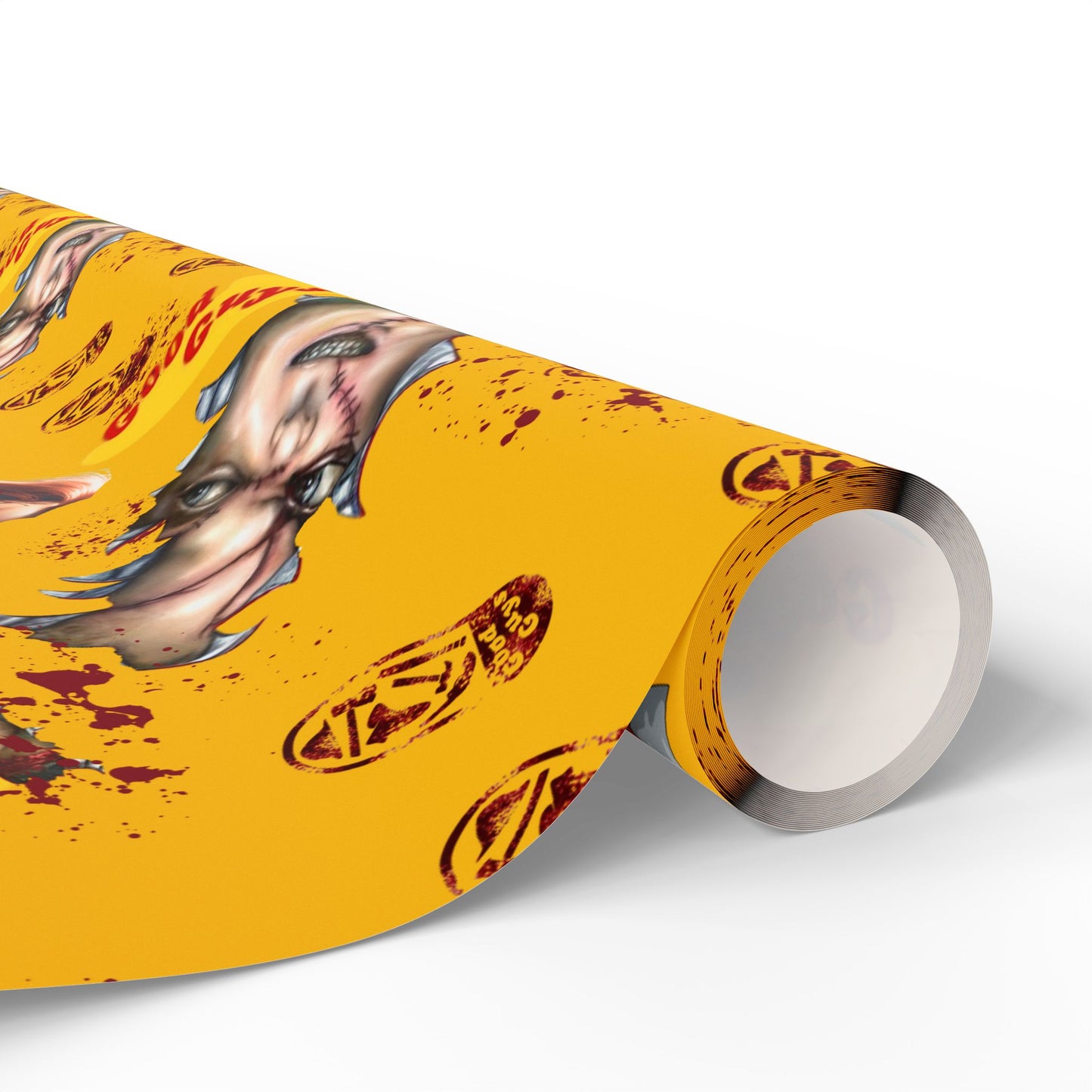 Wrapped in Horror | (Good Guys Yellow Box) | Nightmare Wrapping Paper