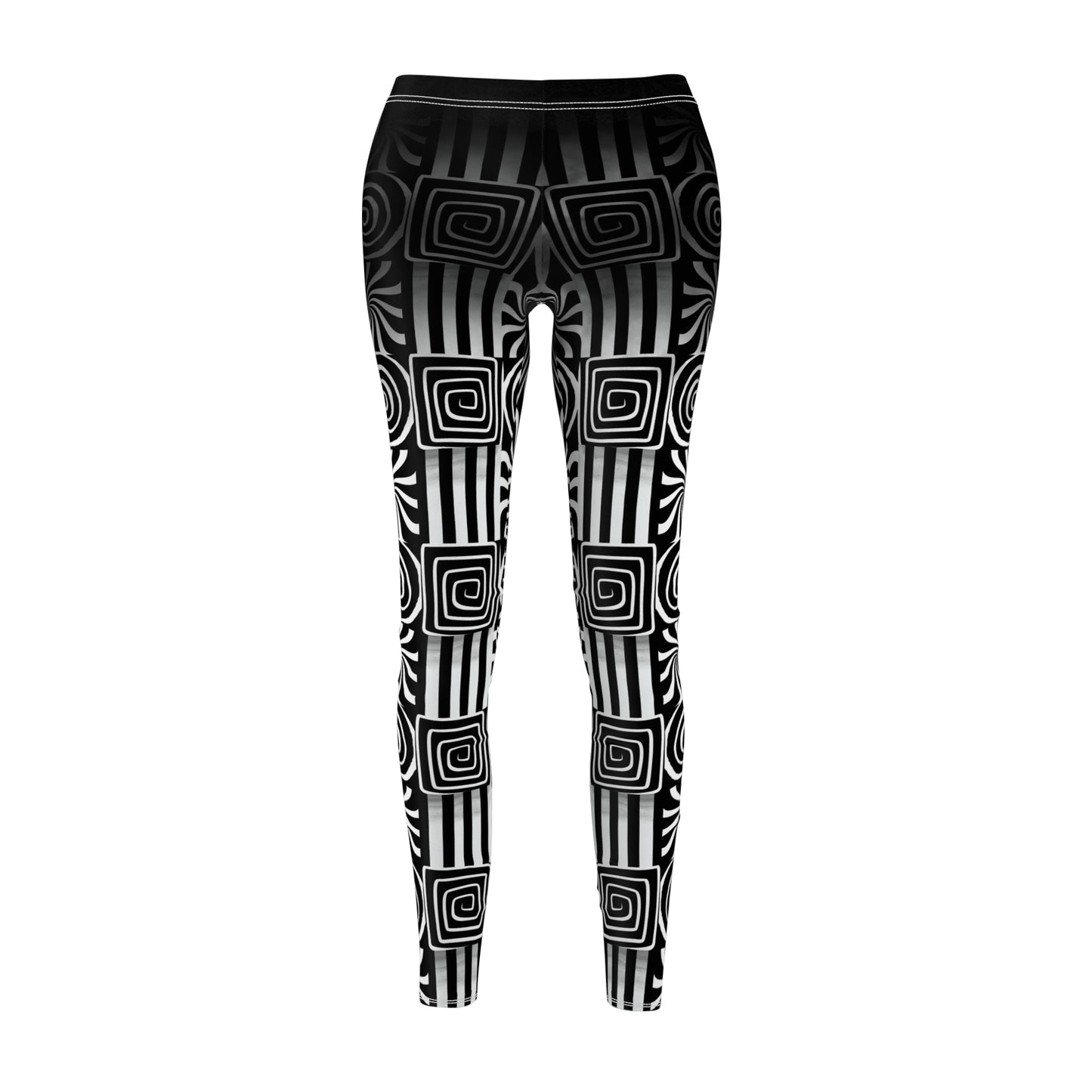 Gothic Swirls All-Over Print Leggings — Women's Casual Activewear