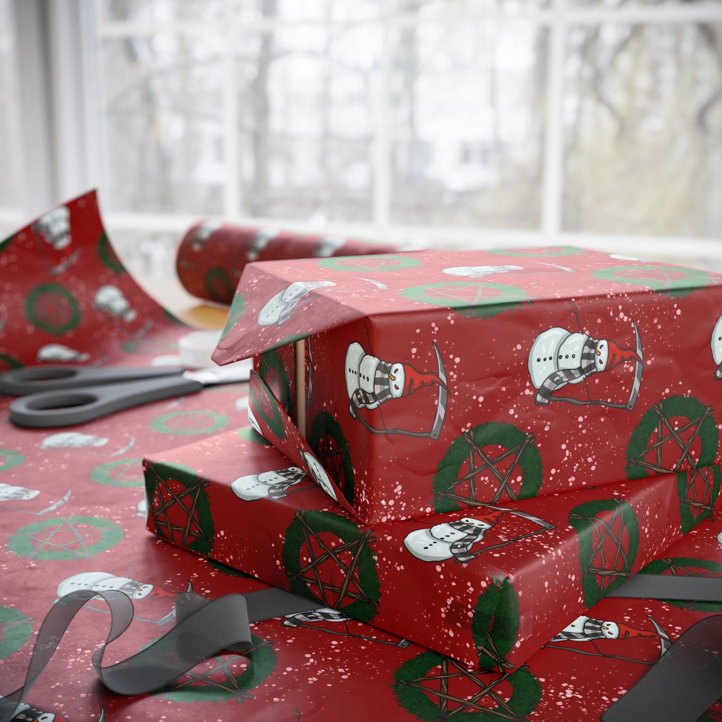 Grim Snowman | Gift Wrap Papers