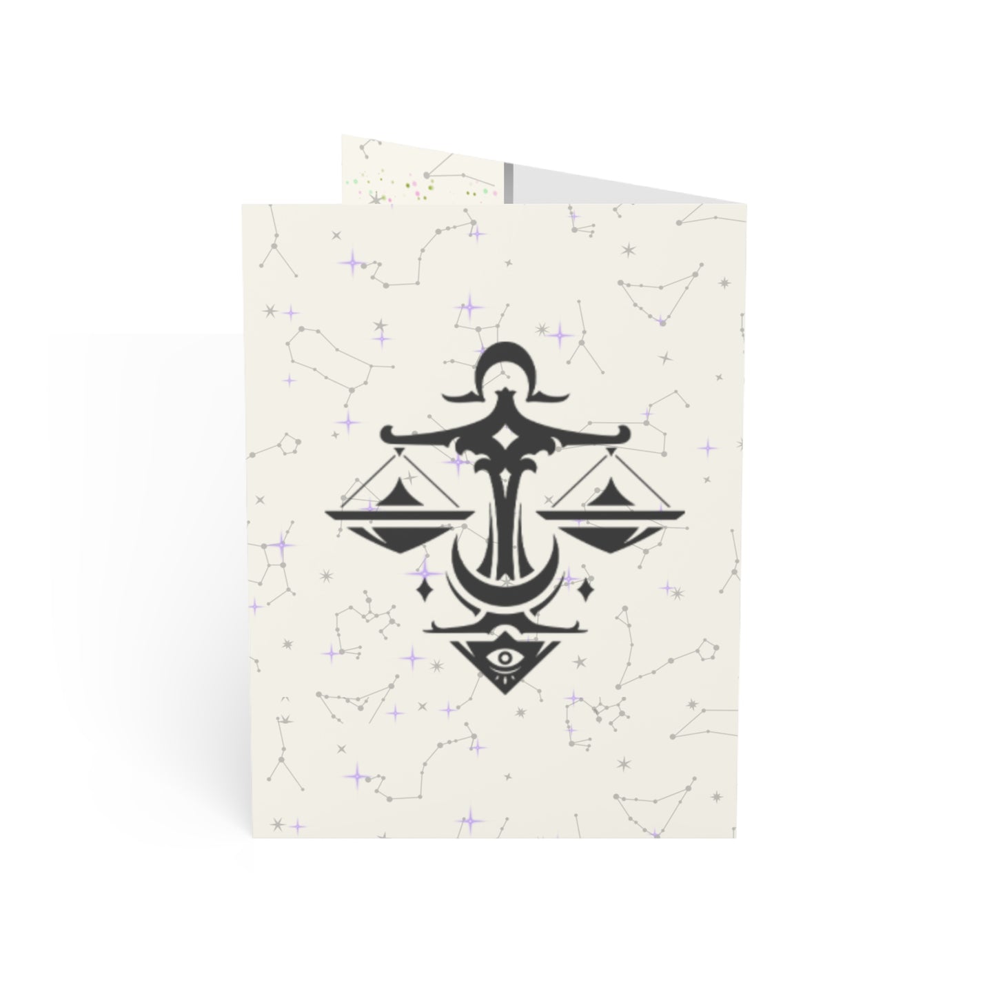 Libra Zodiac Greeting Card | Astrology Design (1, 10 pcs)