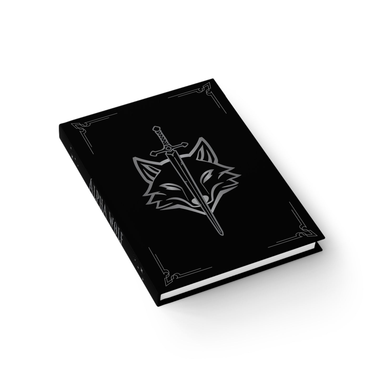 Hardcover Journal - Alpha Wolf | Lead the Pack Inspirational Notebook