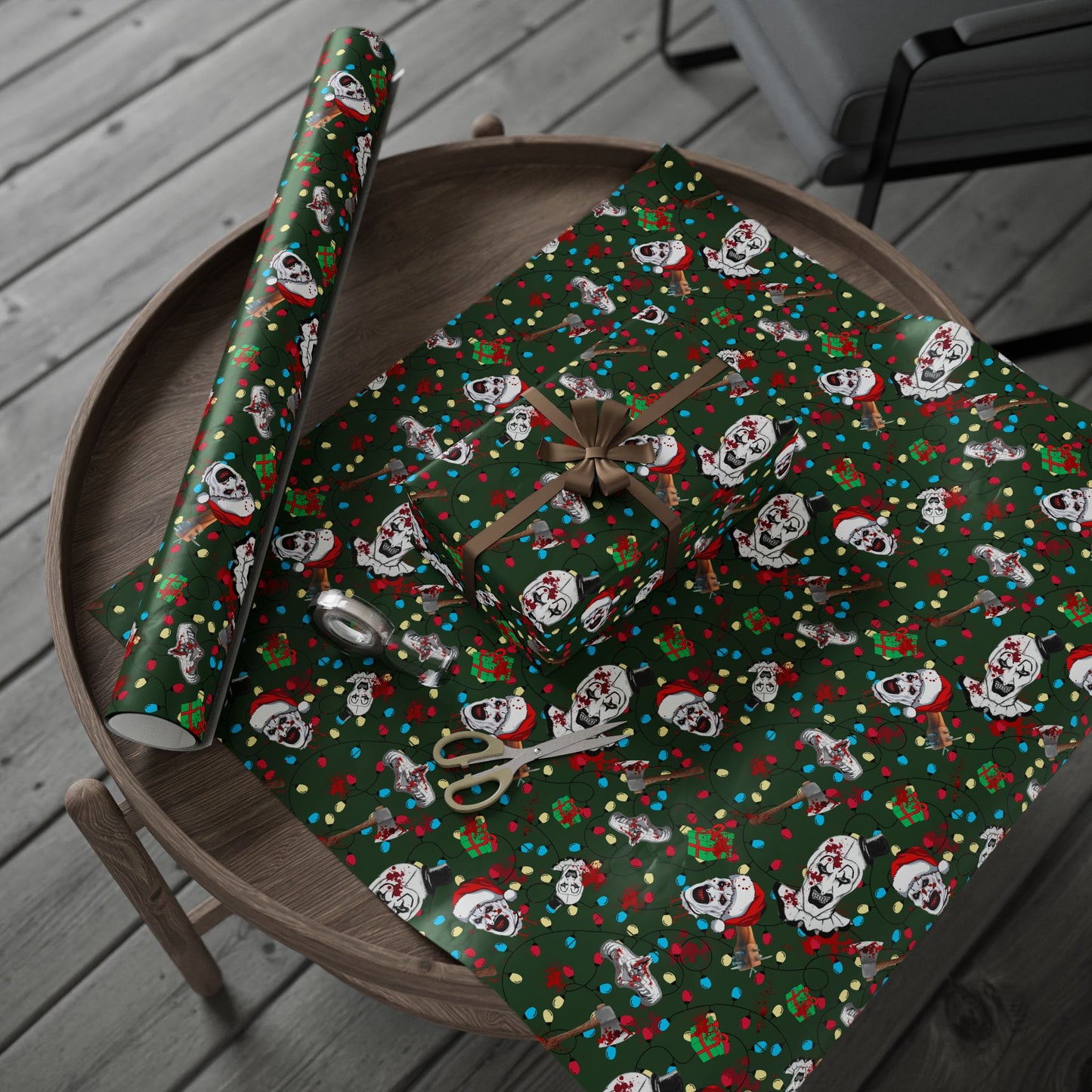 Wrapped in Horror | Terror Santa | Nightmare Wrapping Paper