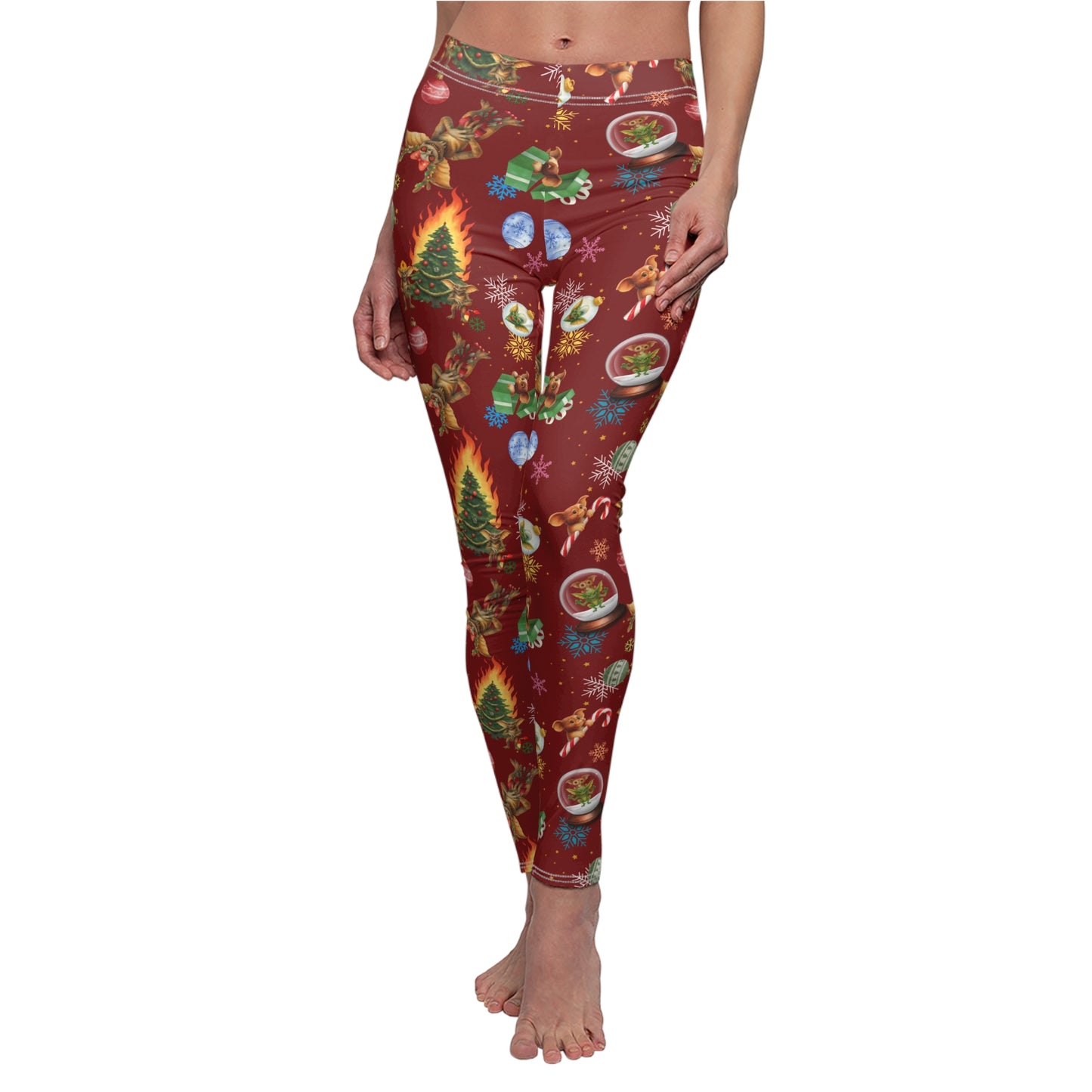 Horror Leggings | Twisted Laffy Holidays | All-Over Print Women's Casual Bottoms