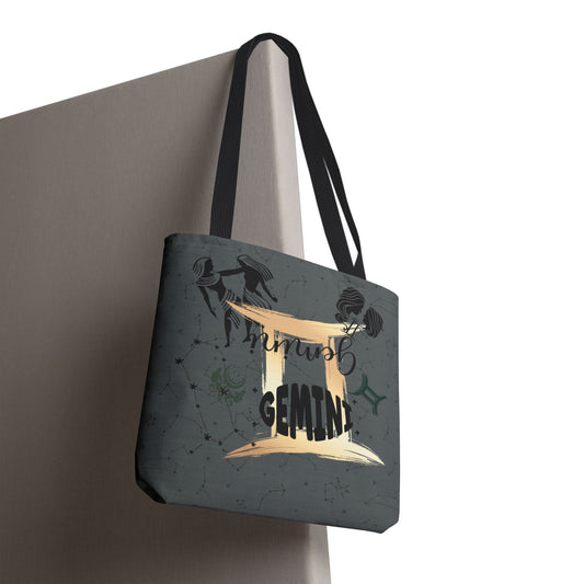 Gemini Zodiac Tote Bag — Mystic Astrology Collection