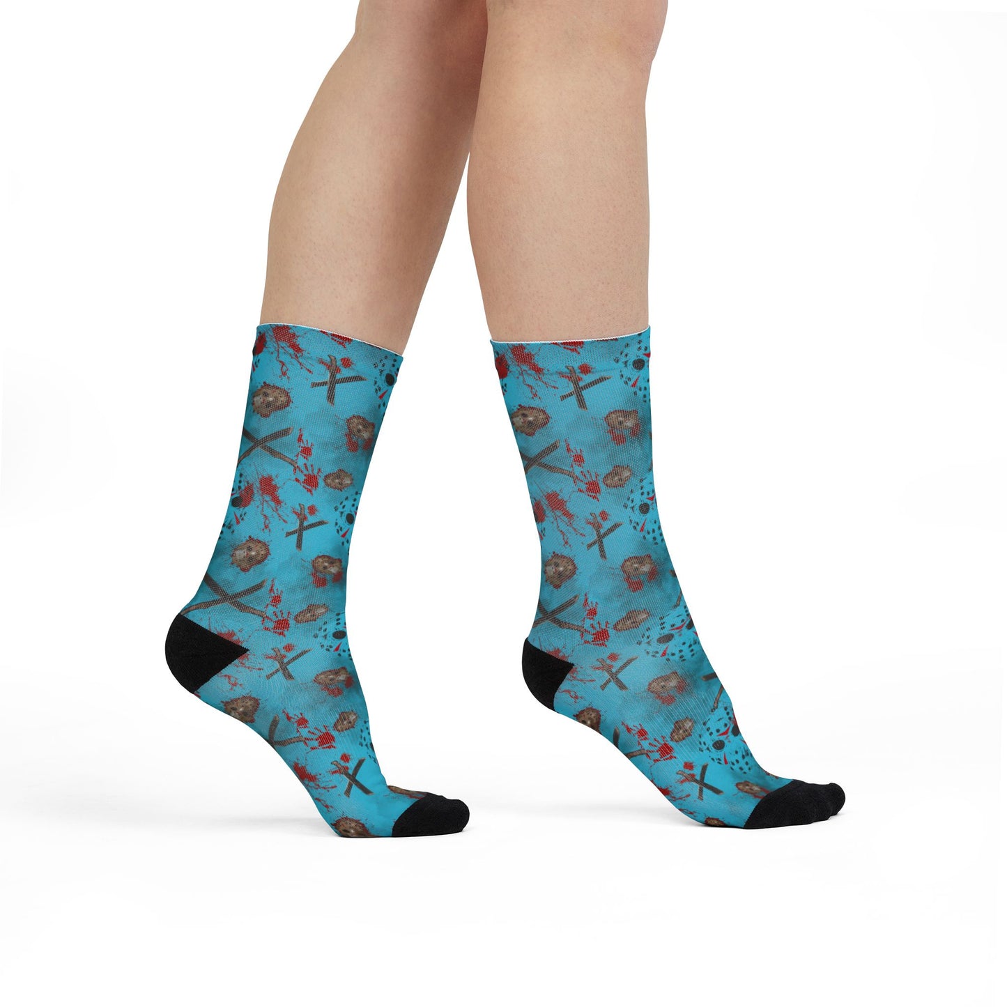 Horror Socks | Crystal Lake | Recycled Poly Socks | Cozy and Scary