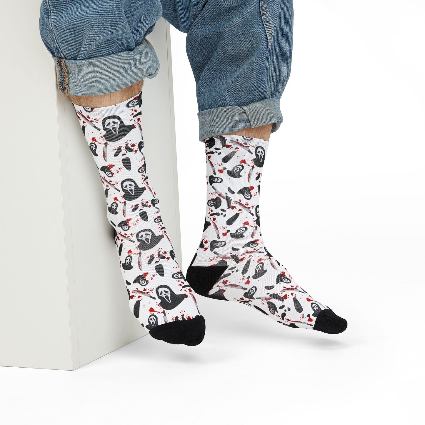 Horror Socks | Have a Good Scream | Recycled Poly Socks | Cozy and Scary