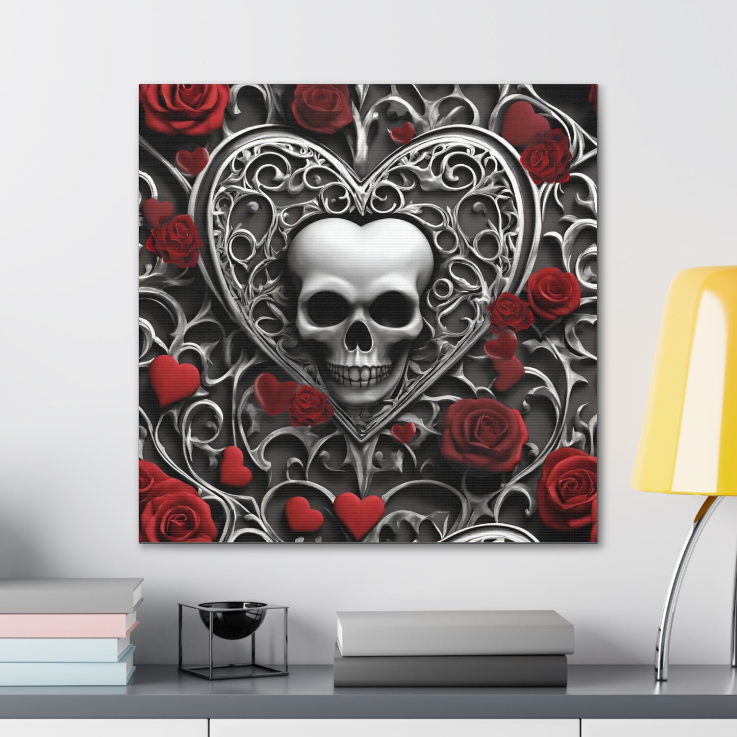 Gothic Hearts Canvas Gallery Wraps