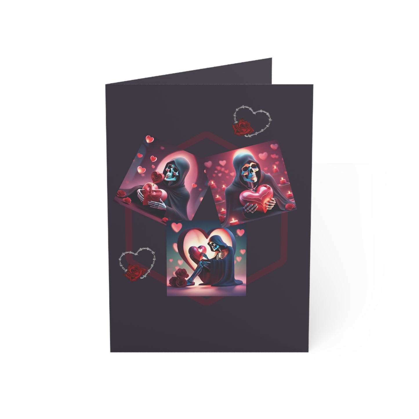 Love Ya, To Death Greeting Cards (1, 10 pcs)