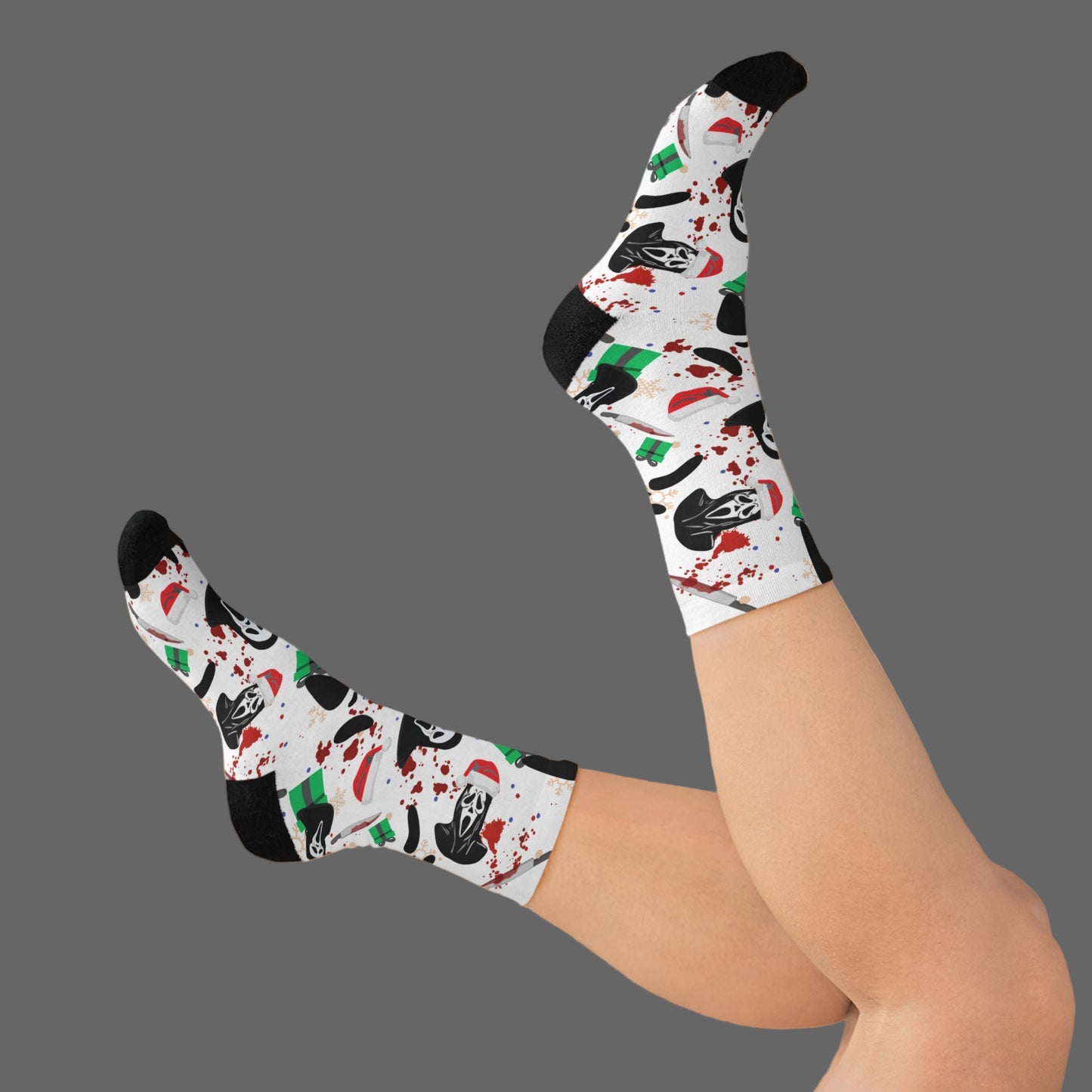 Horror Holidays | Recycled Poly Socks | Cozy and Scary