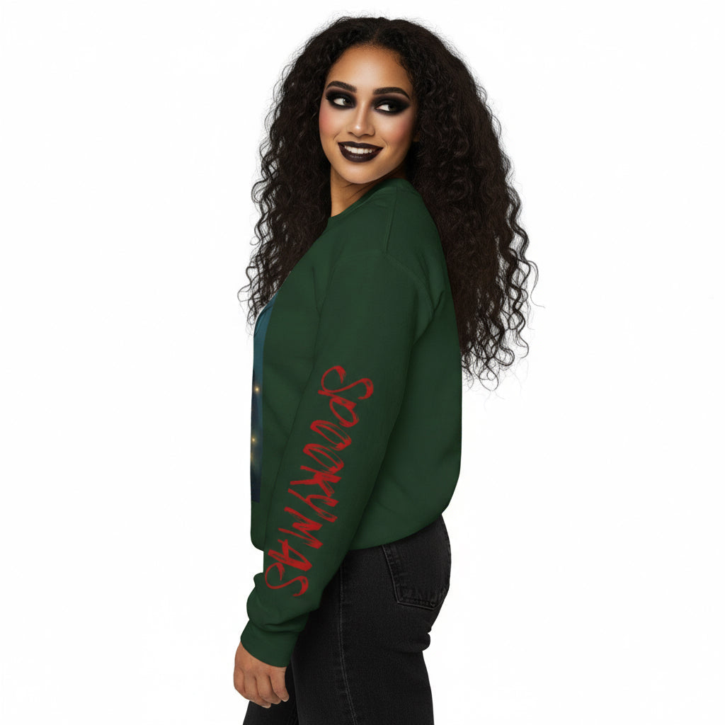Deerus Demon | Crewneck Sweatshirt - Cozy Ugly Holiday Pullover,