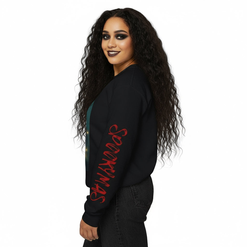 Deerus Demon | Crewneck Sweatshirt - Cozy Ugly Holiday Pullover,