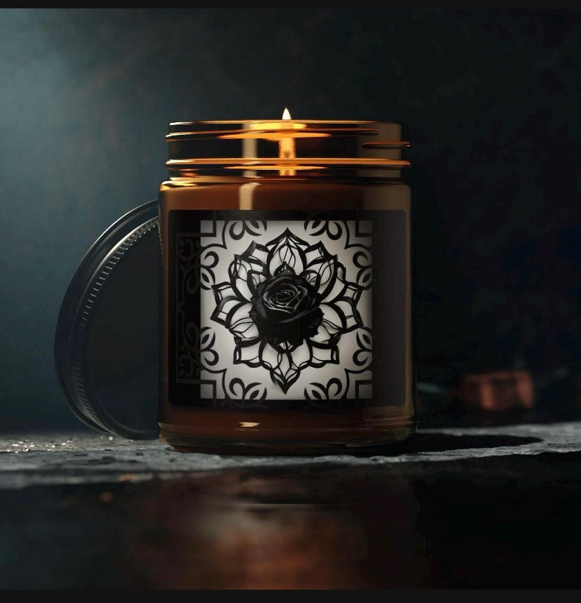Sinister Black Rose | Soy Candle | Gothic Scented Candle