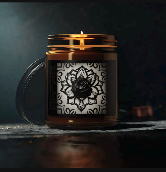 Sinister Black Rose | Soy Candle | Gothic Scented Candle