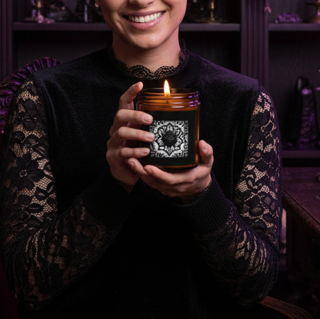 Sinister Black Rose | Soy Candle | Gothic Scented Candle