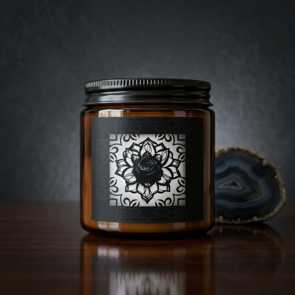 Sinister Black Rose | Soy Candle | Gothic Scented Candle