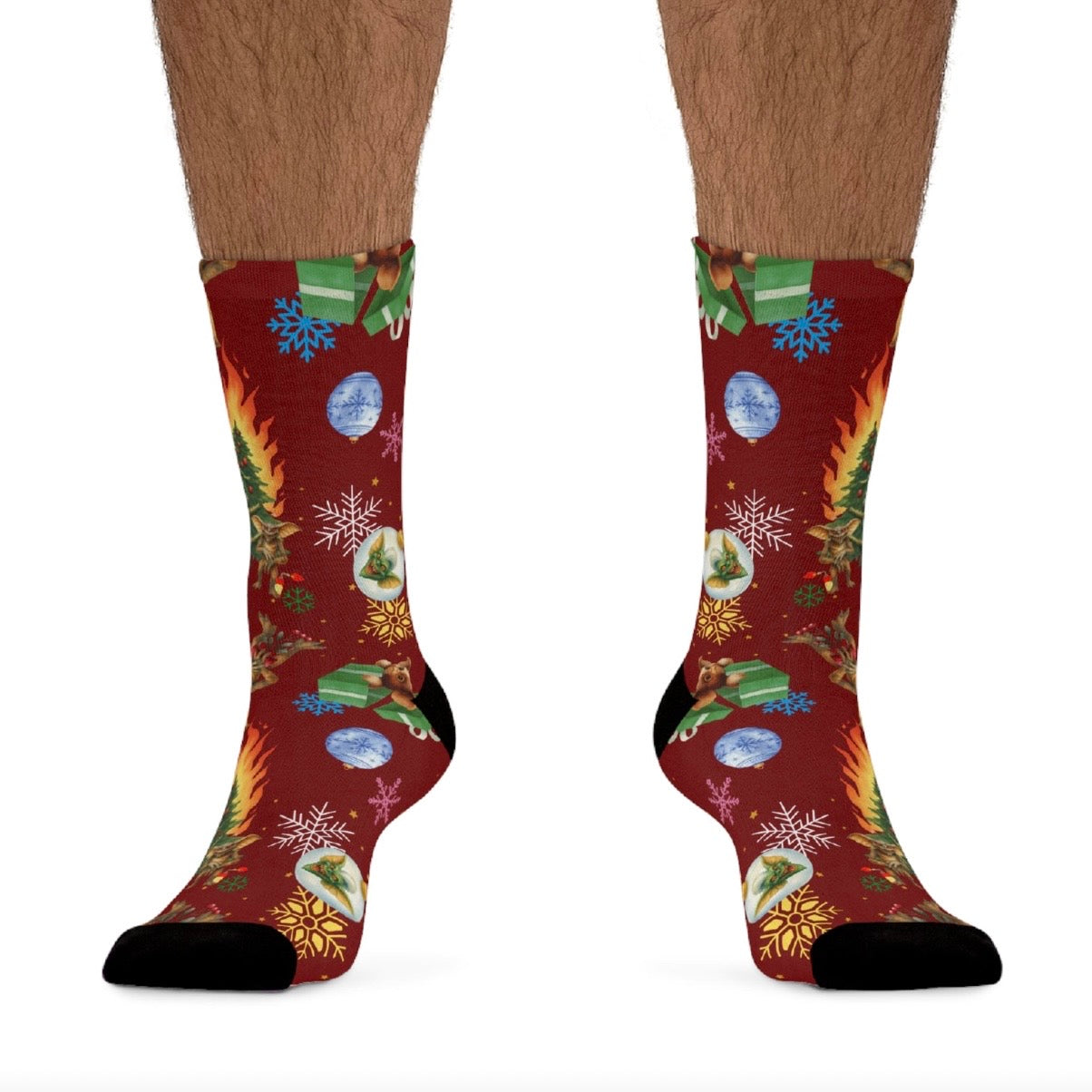 Horror Socks | Twisted Laffy XMas| Recycled Poly Socks | Cozy and Scary