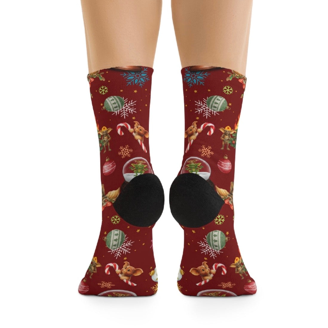 Horror Socks | Twisted Laffy XMas| Recycled Poly Socks | Cozy and Scary