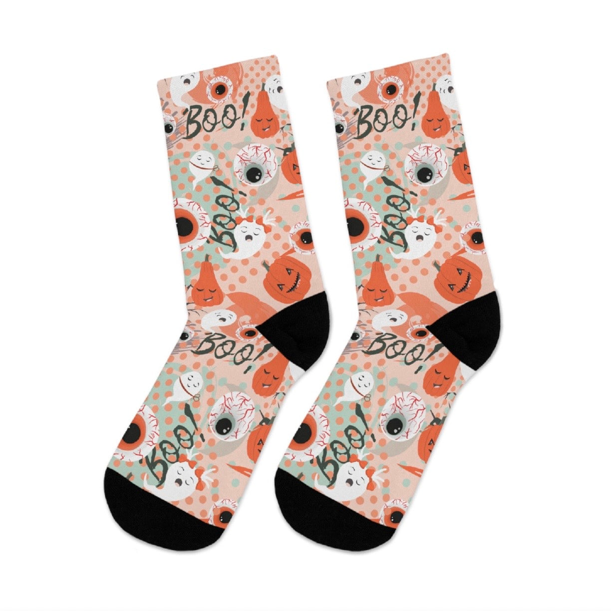 Boos and Ghouls | Creepy Party Halloween | Recycled Poly Socks