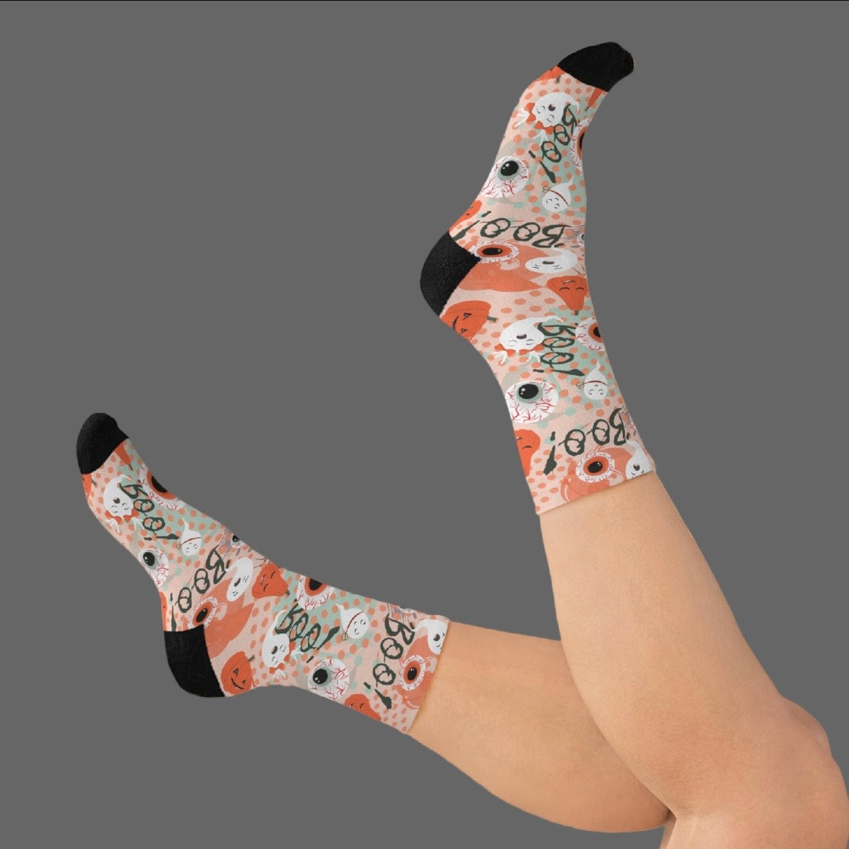 Boos and Ghouls | Creepy Party Halloween | Recycled Poly Socks