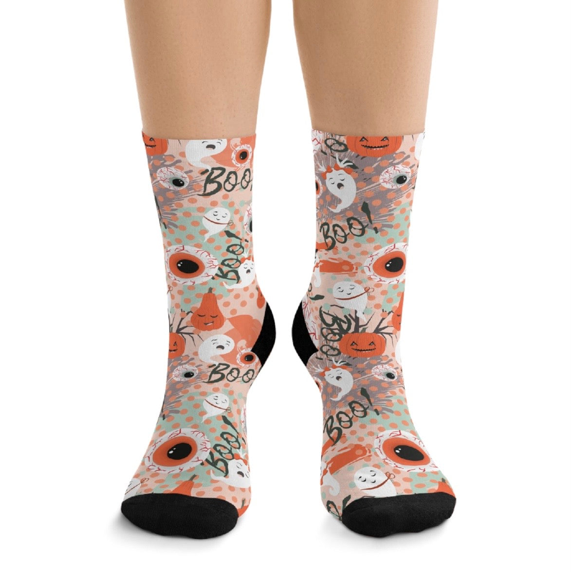 Boos and Ghouls | Creepy Party Halloween | Recycled Poly Socks