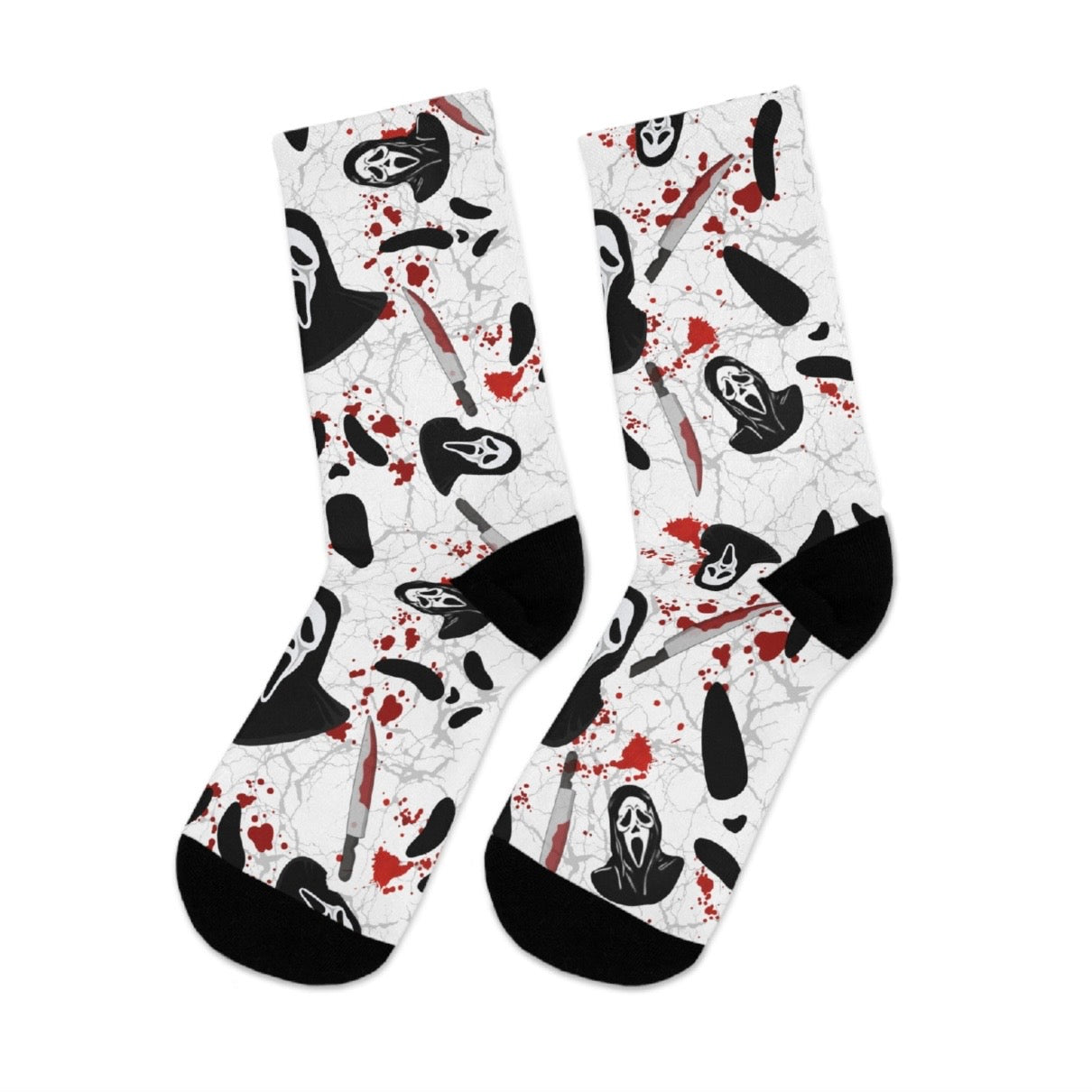 Horror Socks | Have a Good Scream | Recycled Poly Socks | Cozy and Scary