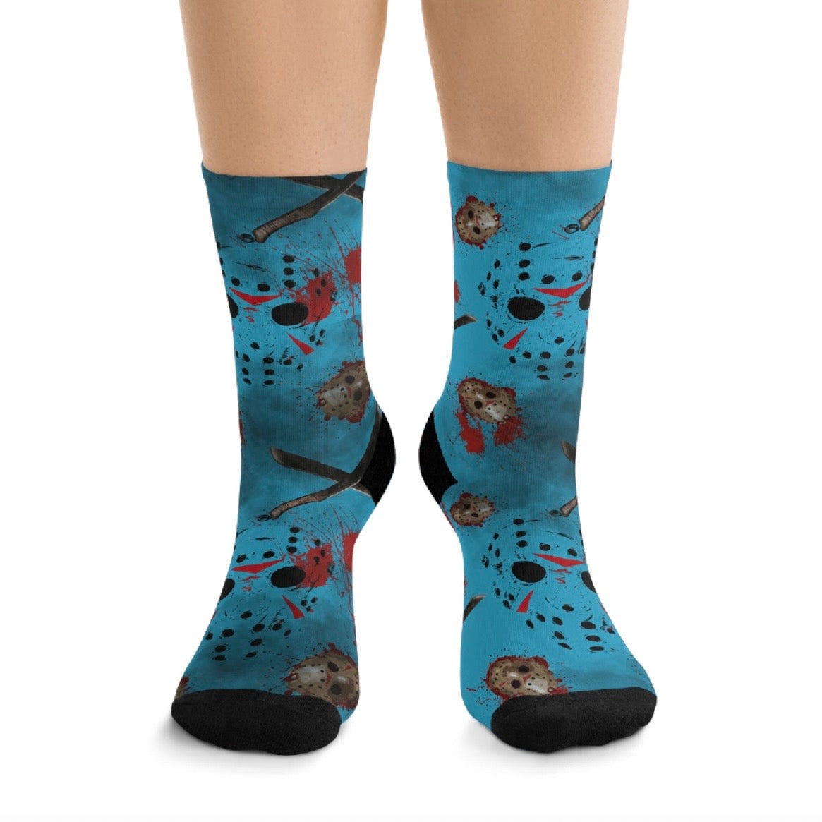 Horror Socks | Crystal Lake | Recycled Poly Socks | Cozy and Scary
