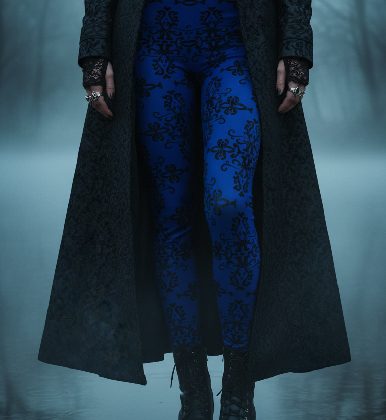 Nightmare Casualties | Dark Blue | All Over Print Women's Casual Gothic Wear