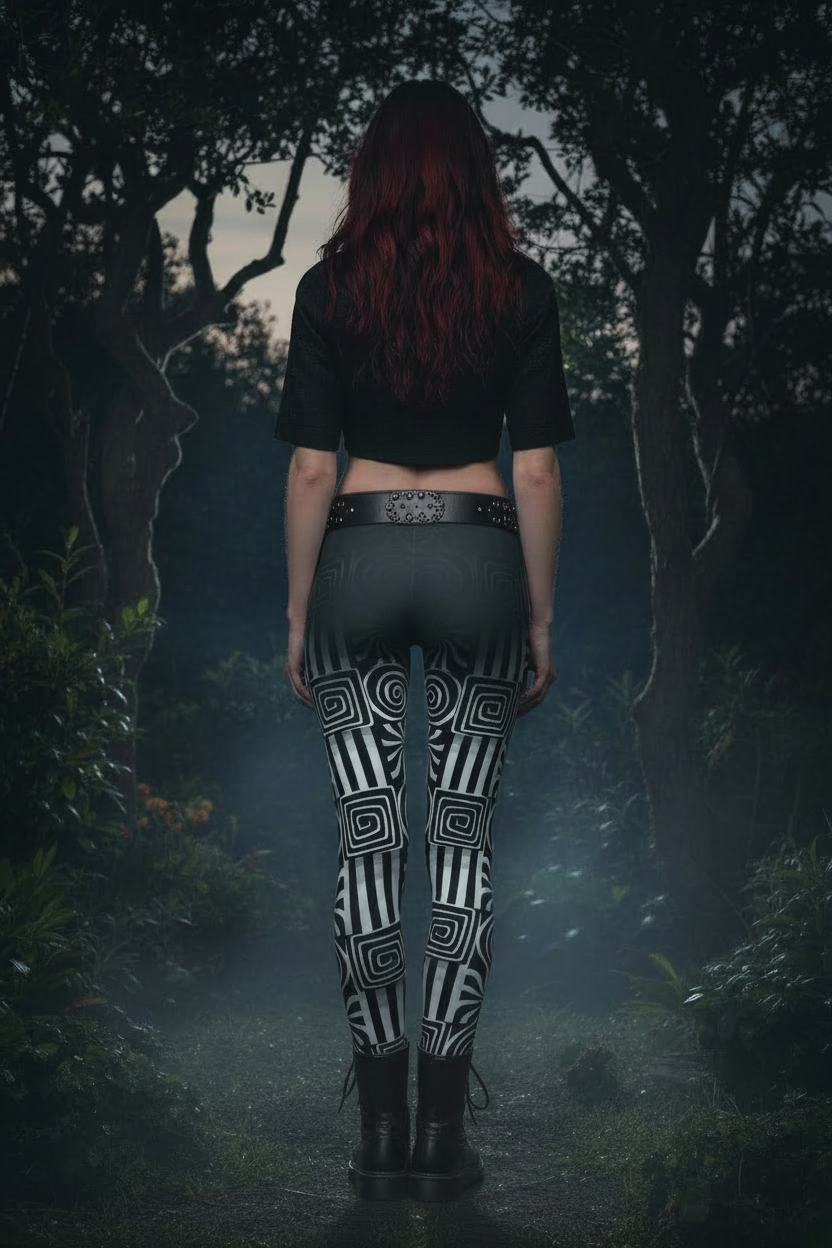Gothic Swirls | Nightmare Casualties | All Over Print Women's Casual Gothic Wear