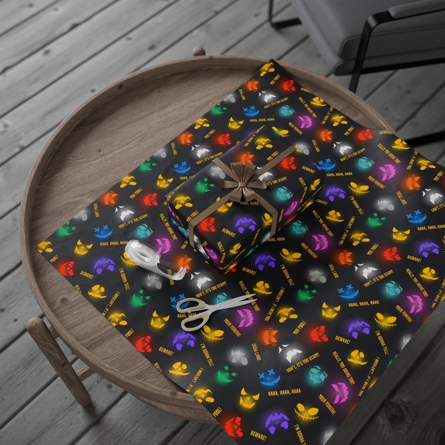 Be Warned | Spooky Lights | Gift Wrap Papers