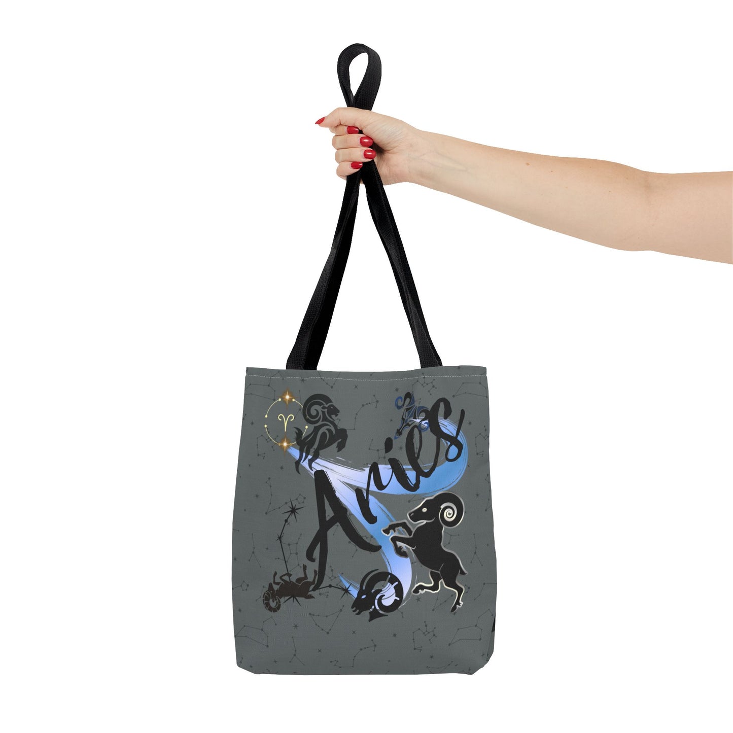 Aries Zodiac Tote Bag — Mystic Astrology Collection